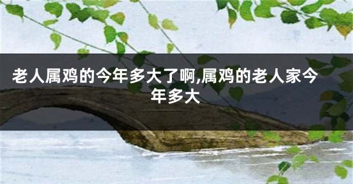 老人属鸡的今年多大了啊,属鸡的老人家今年多大