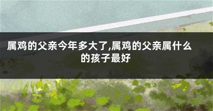 属鸡的父亲今年多大了,属鸡的父亲属什么的孩子最好