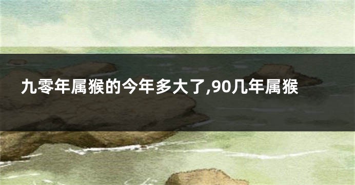 九零年属猴的今年多大了,90几年属猴