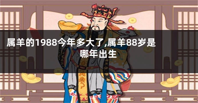 属羊的1988今年多大了,属羊88岁是哪年出生
