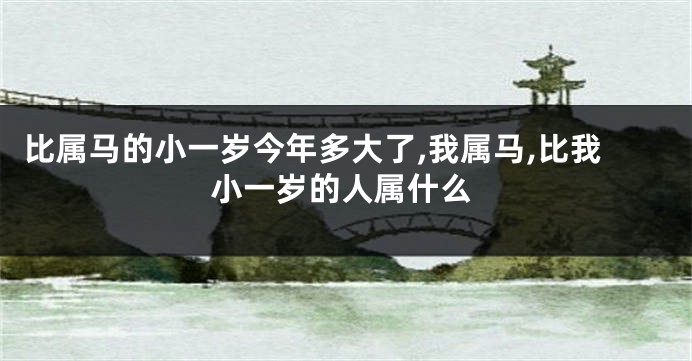 比属马的小一岁今年多大了,我属马,比我小一岁的人属什么