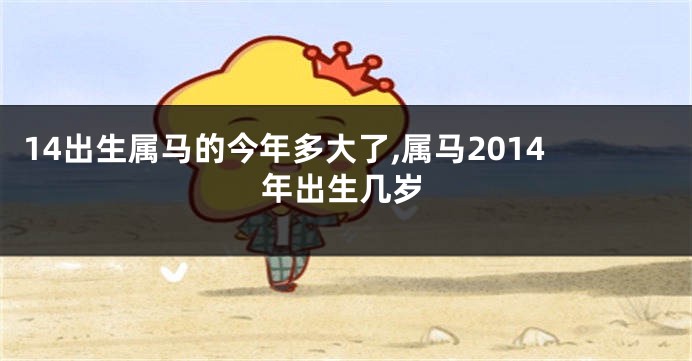 14出生属马的今年多大了,属马2014年出生几岁