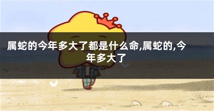 属蛇的今年多大了都是什么命,属蛇的,今年多大了