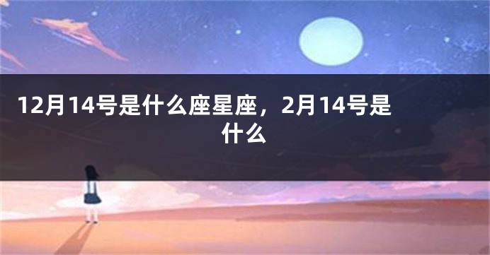 12月14号是什么座星座，2月14号是什么