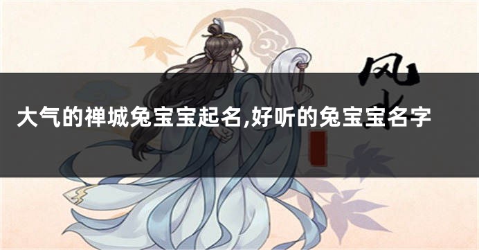 大气的禅城兔宝宝起名,好听的兔宝宝名字