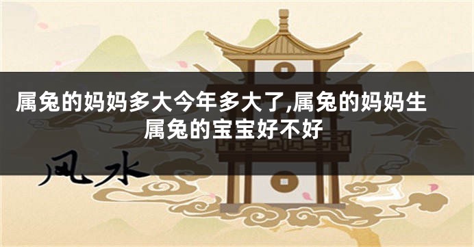 属兔的妈妈多大今年多大了,属兔的妈妈生属兔的宝宝好不好