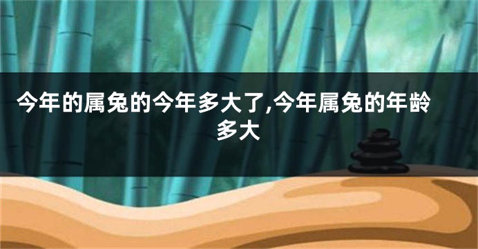 今年的属兔的今年多大了,今年属兔的年龄多大