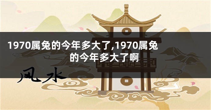 1970属兔的今年多大了,1970属兔的今年多大了啊