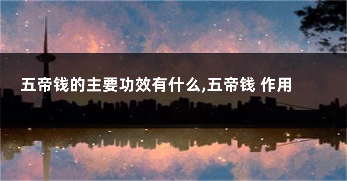 五帝钱的主要功效有什么,五帝钱 作用