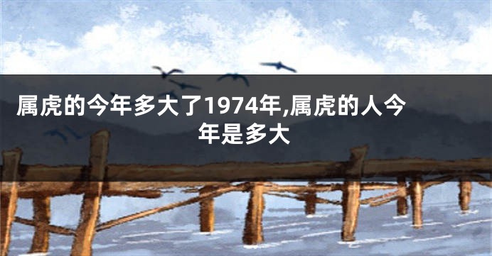 属虎的今年多大了1974年,属虎的人今年是多大