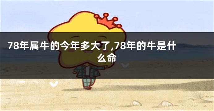 78年属牛的今年多大了,78年的牛是什么命