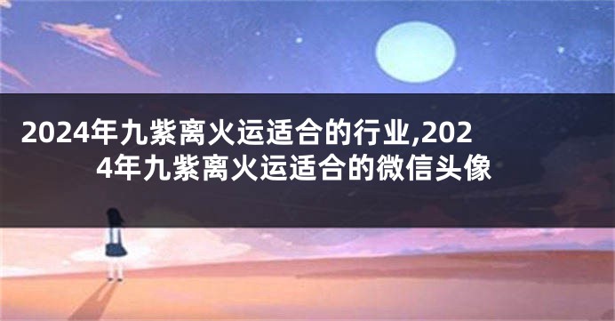 2024年九紫离火运适合的行业,2024年九紫离火运适合的微信头像