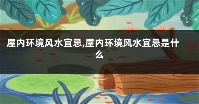 屋内环境风水宜忌,屋内环境风水宜忌是什么