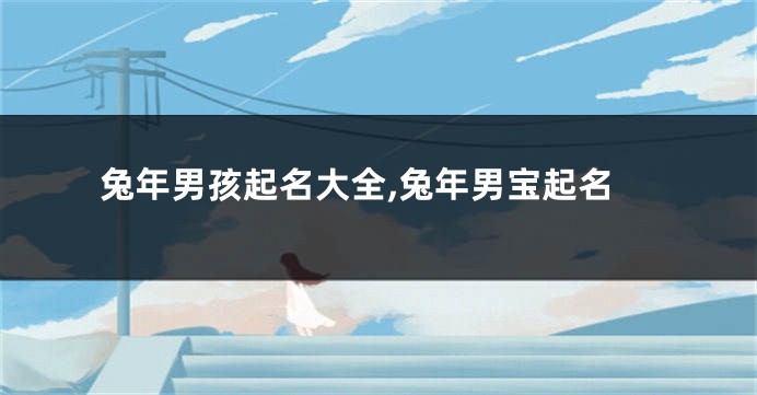 兔年男孩起名大全,兔年男宝起名