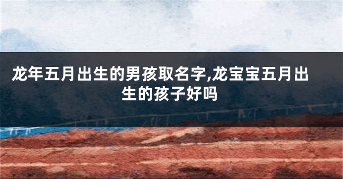 龙年五月出生的男孩取名字,龙宝宝五月出生的孩子好吗