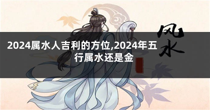 2024属水人吉利的方位,2024年五行属水还是金