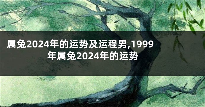 属兔2024年的运势及运程男,1999年属兔2024年的运势