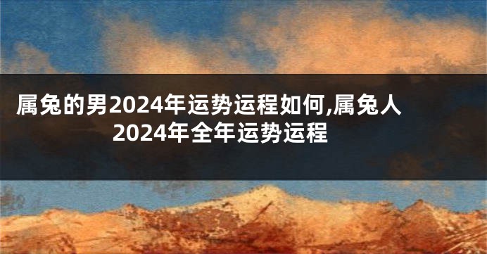 属兔的男2024年运势运程如何,属兔人2024年全年运势运程