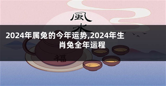 2024年属兔的今年运势,2024年生肖兔全年运程
