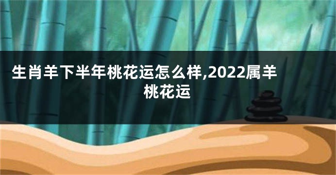 生肖羊下半年桃花运怎么样,2022属羊桃花运
