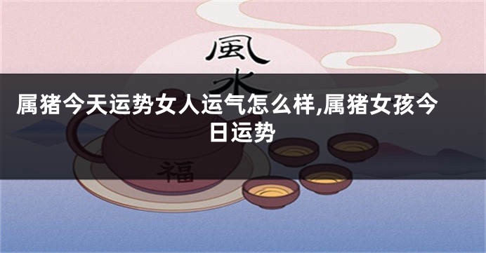 属猪今天运势女人运气怎么样,属猪女孩今日运势