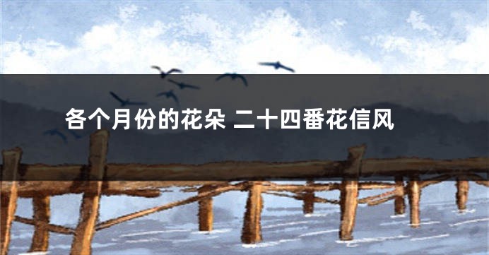 各个月份的花朵 二十四番花信风