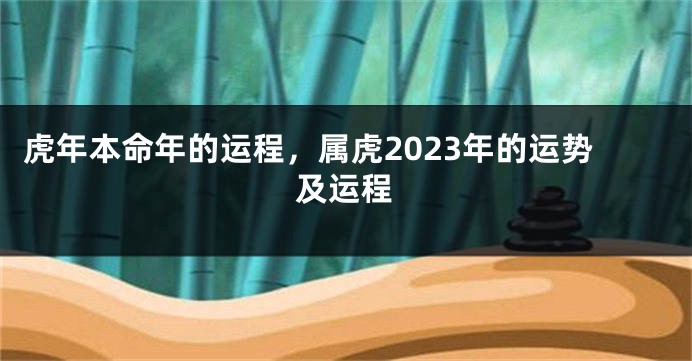 虎年本命年的运程，属虎2023年的运势及运程