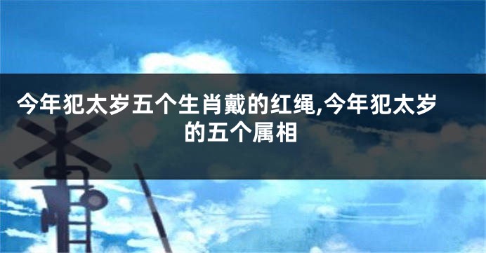 今年犯太岁五个生肖戴的红绳,今年犯太岁的五个属相